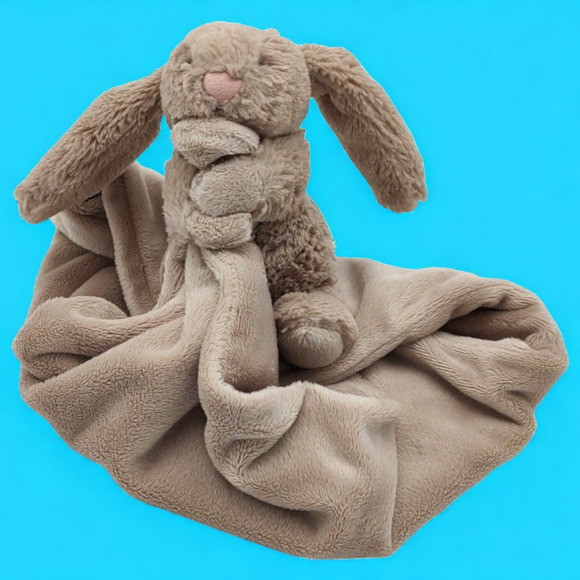 Jellycat Bashful Bunny Plush Soft Easter Rabbit Lovey Security Blanket Baby Toy - Picture 9 of 9